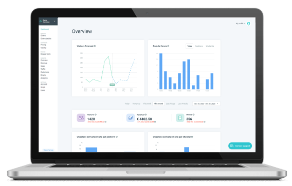 data insights and reports mock up 