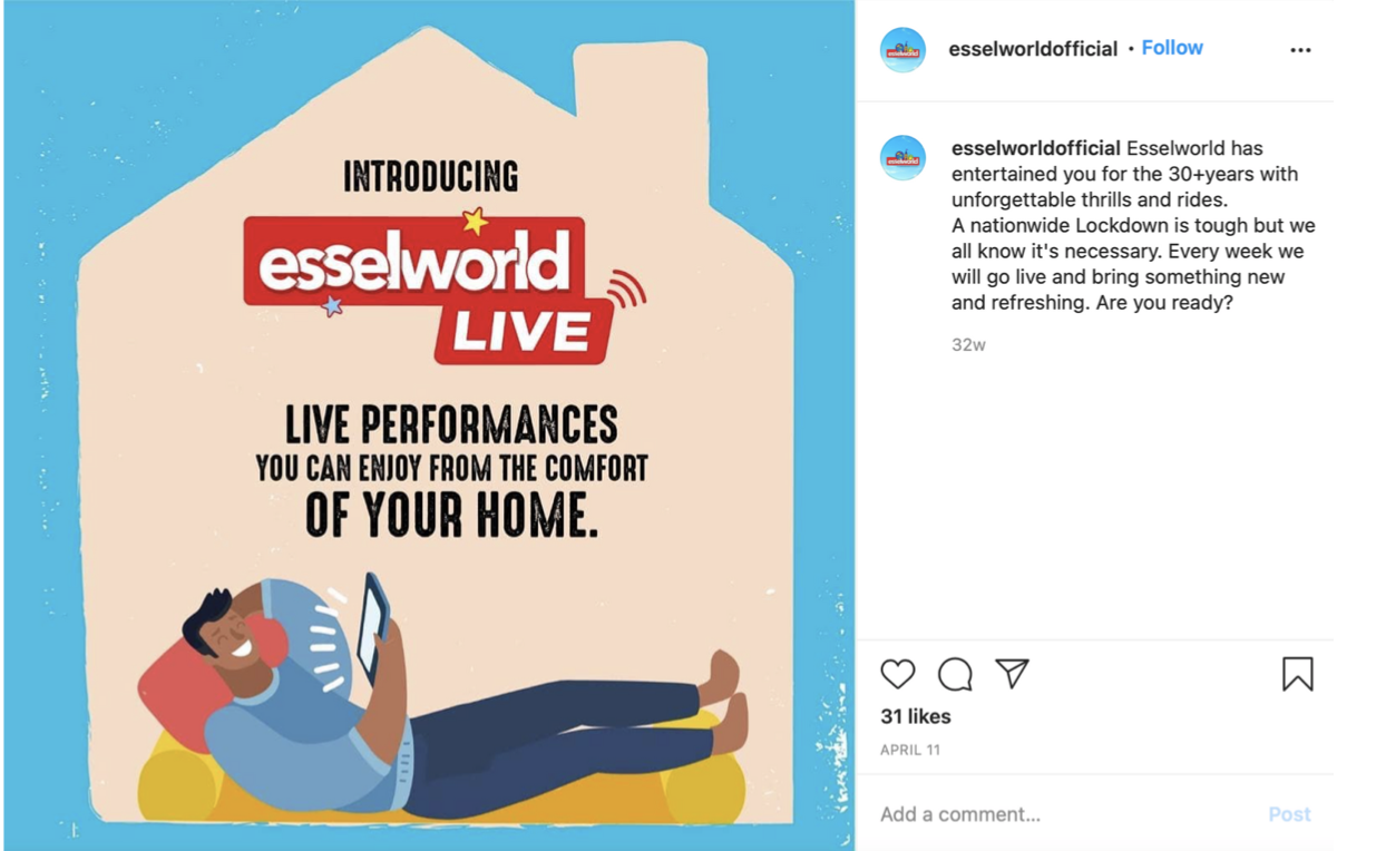 Esselworld India Live Instagram Campaign 