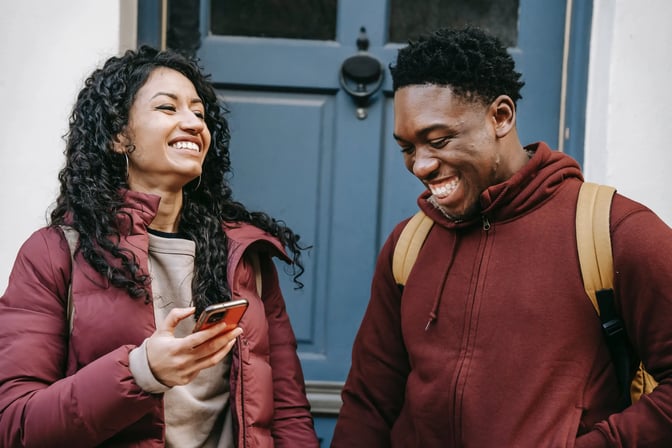 People smiling